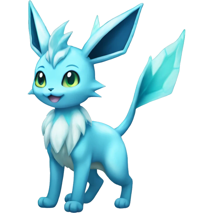 Glaceon-Vaporeon full body emoji