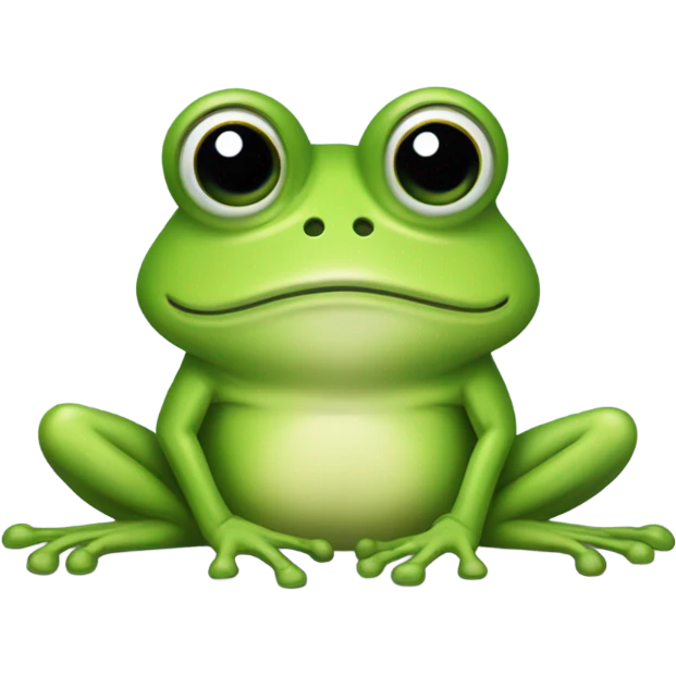 Depressed frog emoji