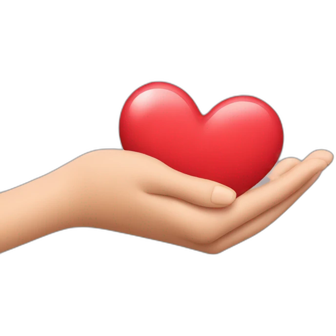 Coeur fait avec les mains emoji