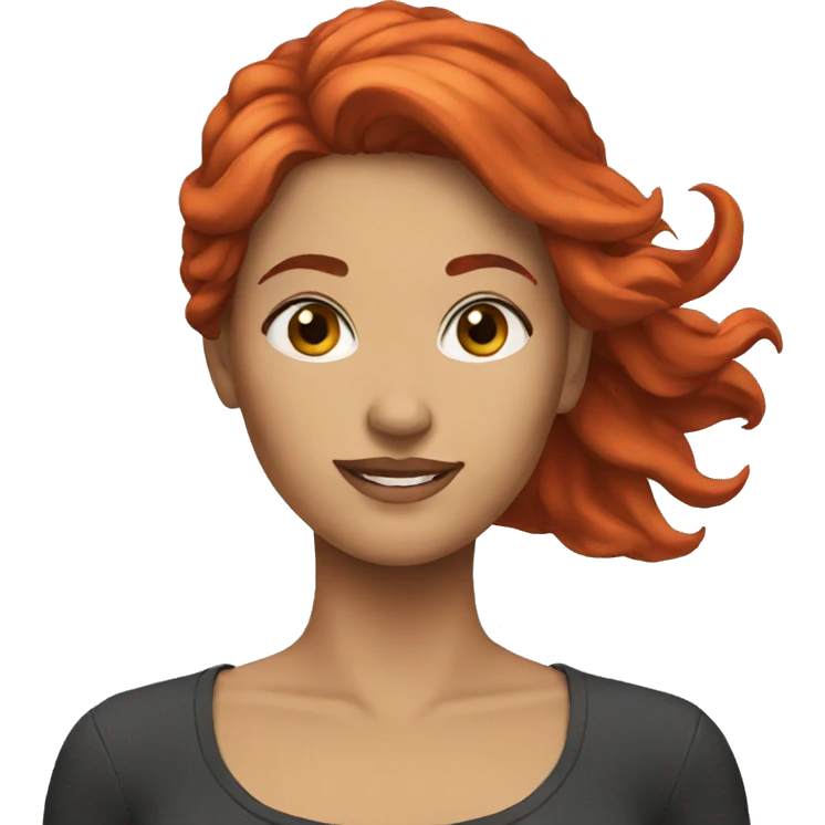 women with red hair yes emoji