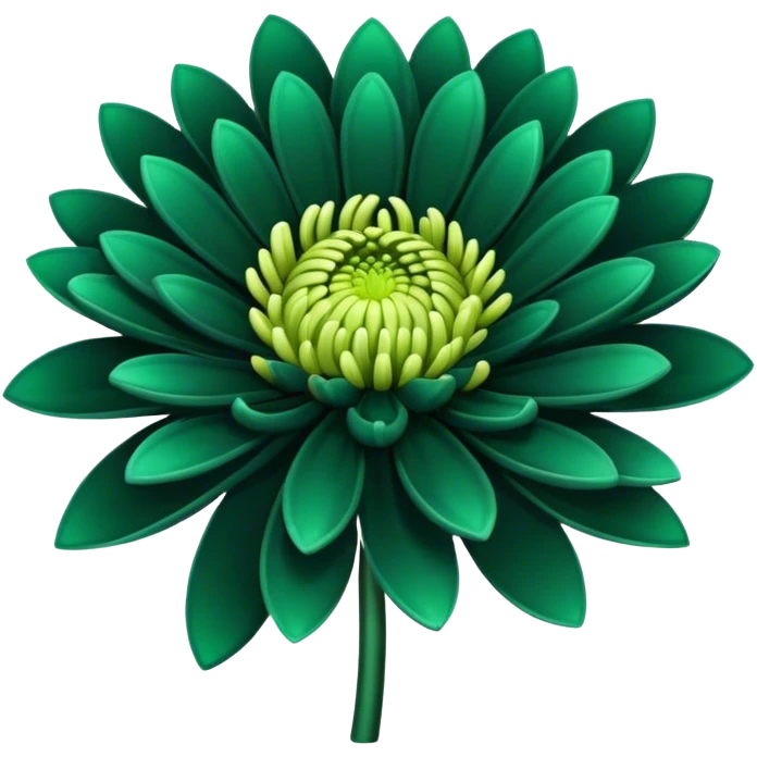 dark emerald chrysanthemum emoji