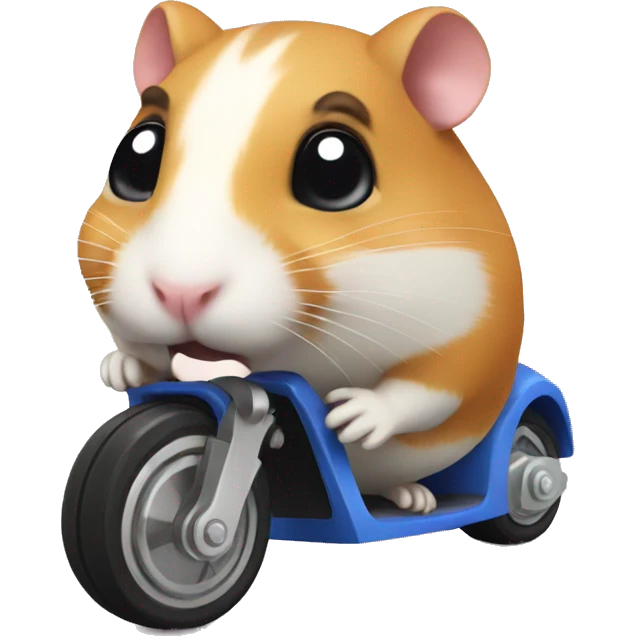 hamster on motorroller emoji