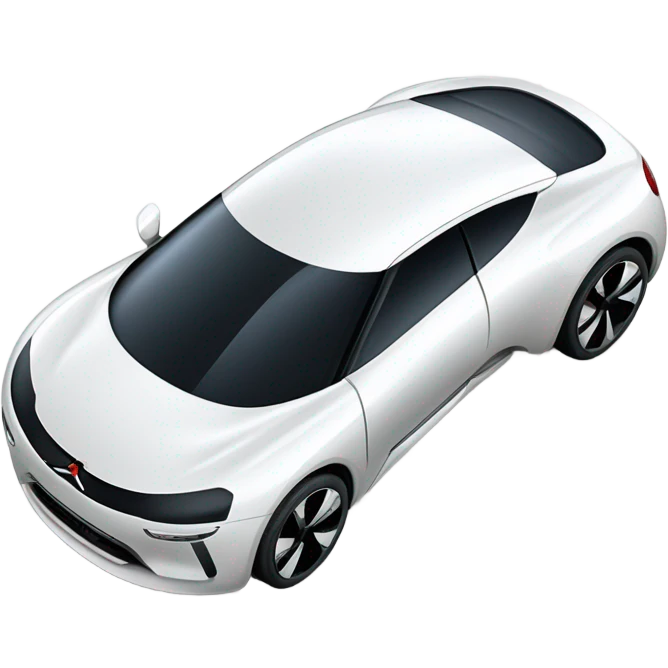 White Citroën GT car  emoji