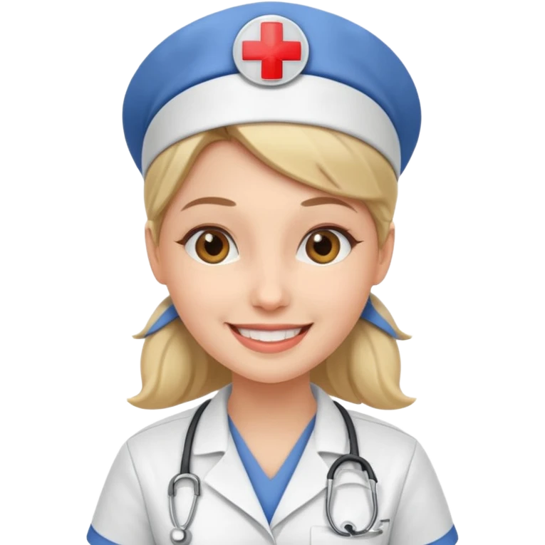 young woman nurse emoji
