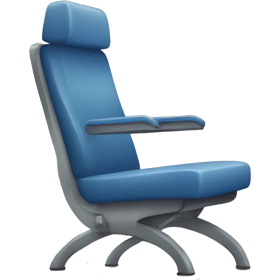 Airport waiting chair emoji