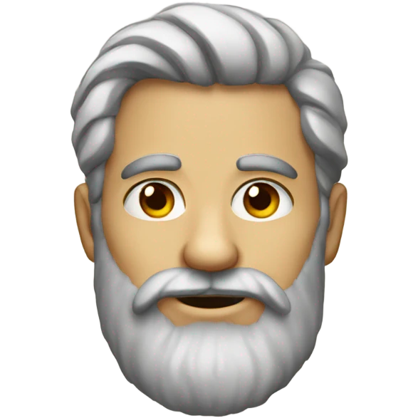 portrait of a bearded man emoji