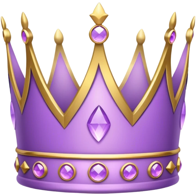 light purple crown emoji