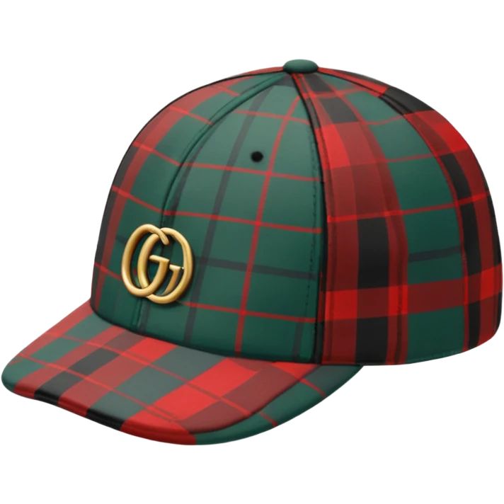 "Plaid Gucci cap worn sideways"  emoji