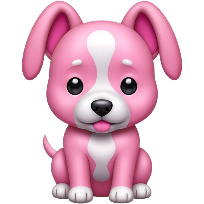 Dog pink emoji
