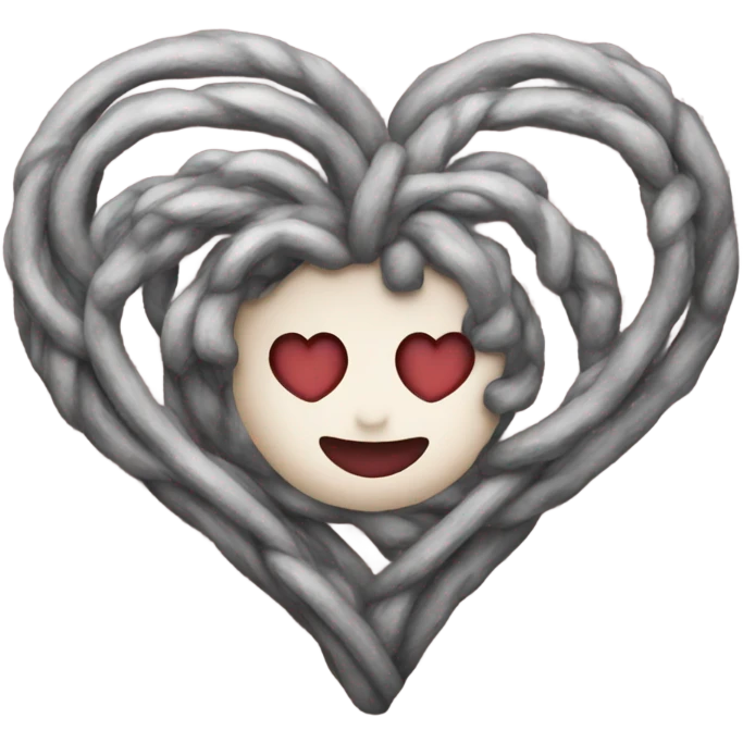 A heart-shaped tat emoji