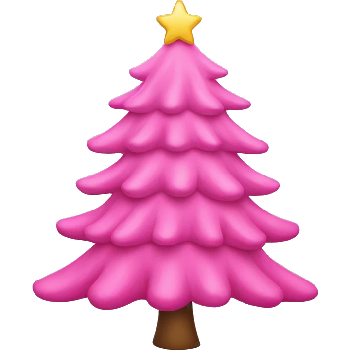 pink christmas tree emoji
