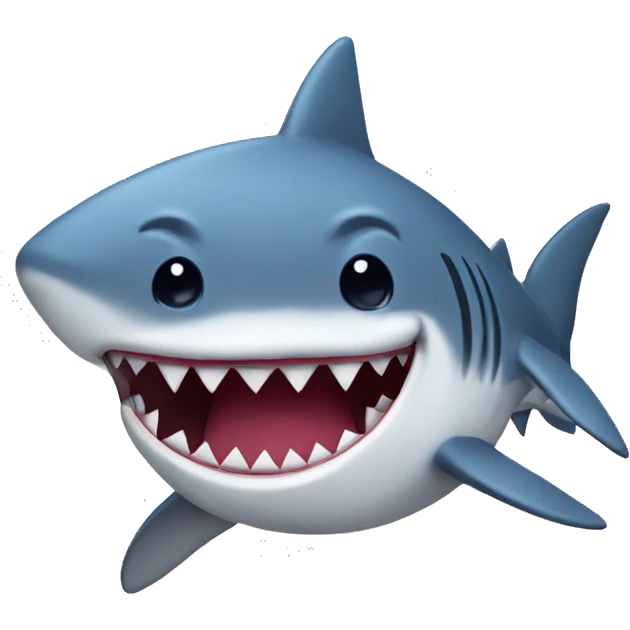Shark with a tutu around its waist emoji