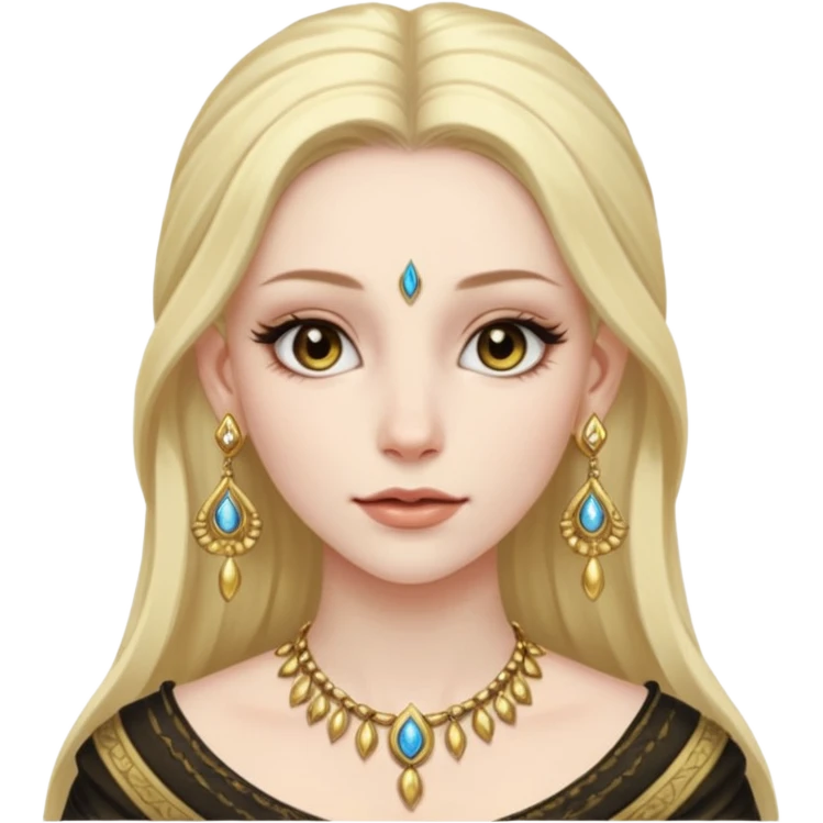 ESO female daeda, lashes and earrings emoji