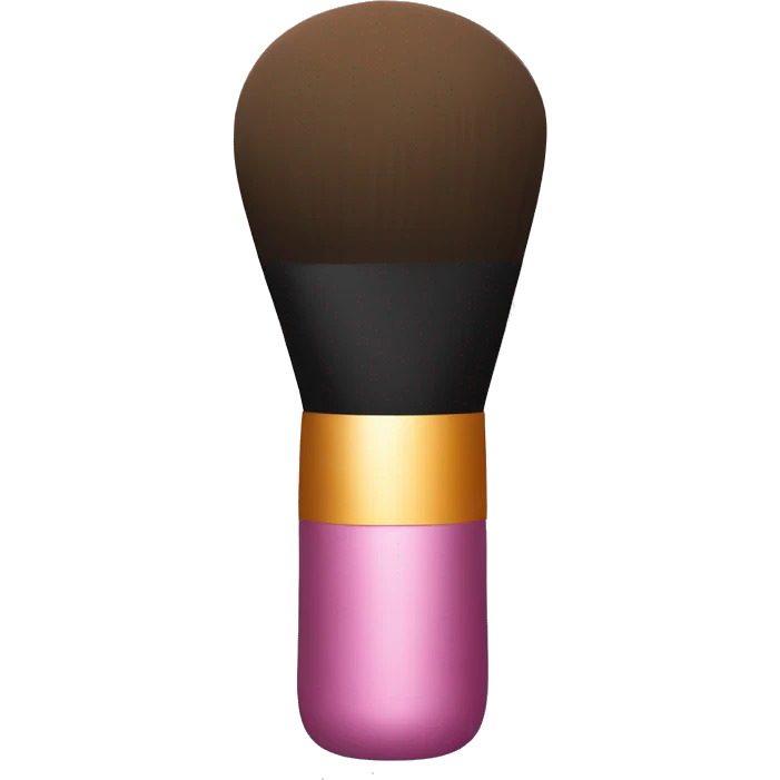 makeup brush with makeup object emoji