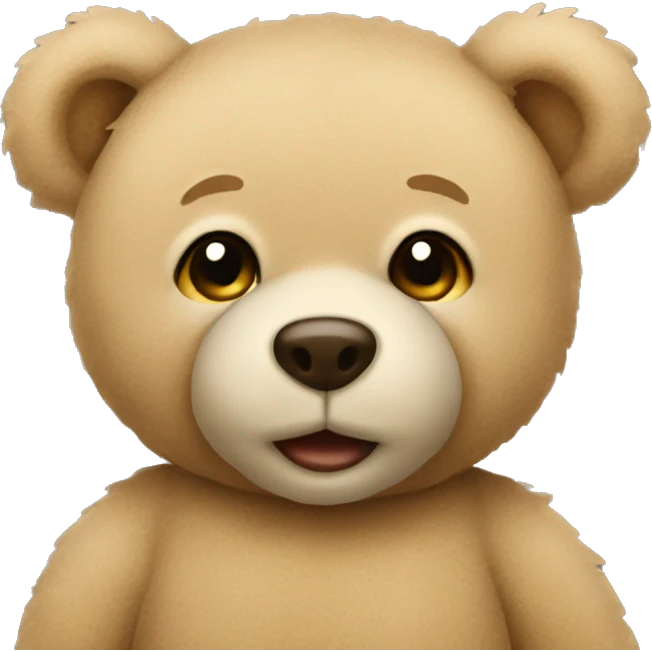 beige teddy bear emoji