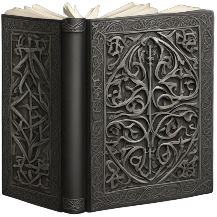 Black Gothic book emoji