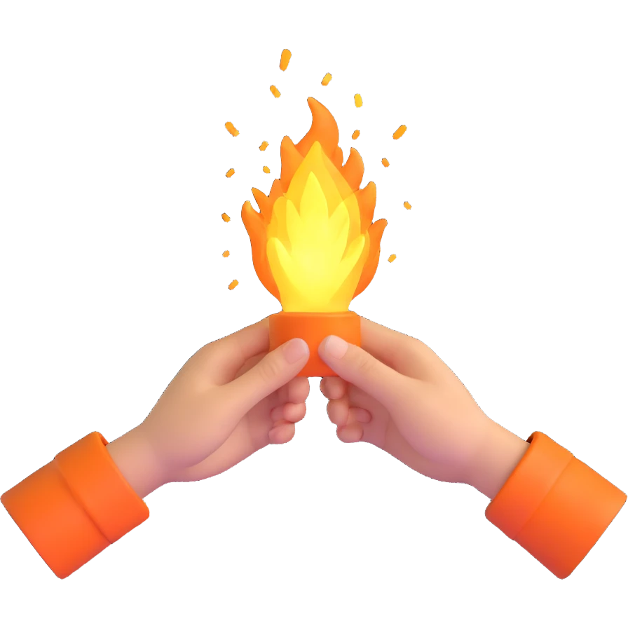 healer with glowing hands emoji