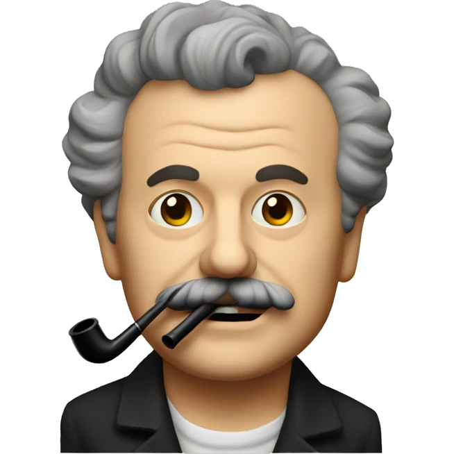 george brassens with pipe emoji