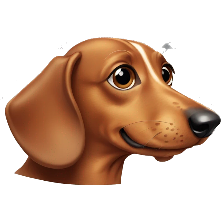Weiner dog emoji