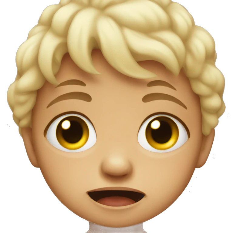 Crying baby emoji