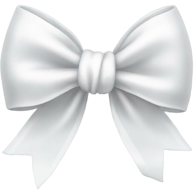 White bow  emoji