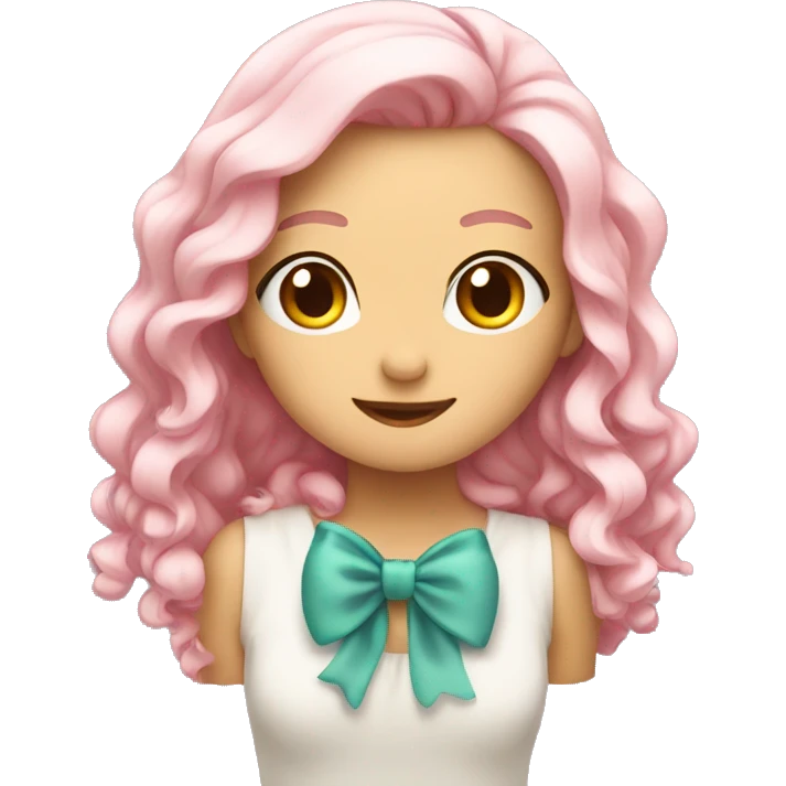 cute while bow emoji