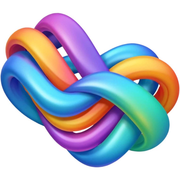 abstract flowing lines intertwining with each other emoji
