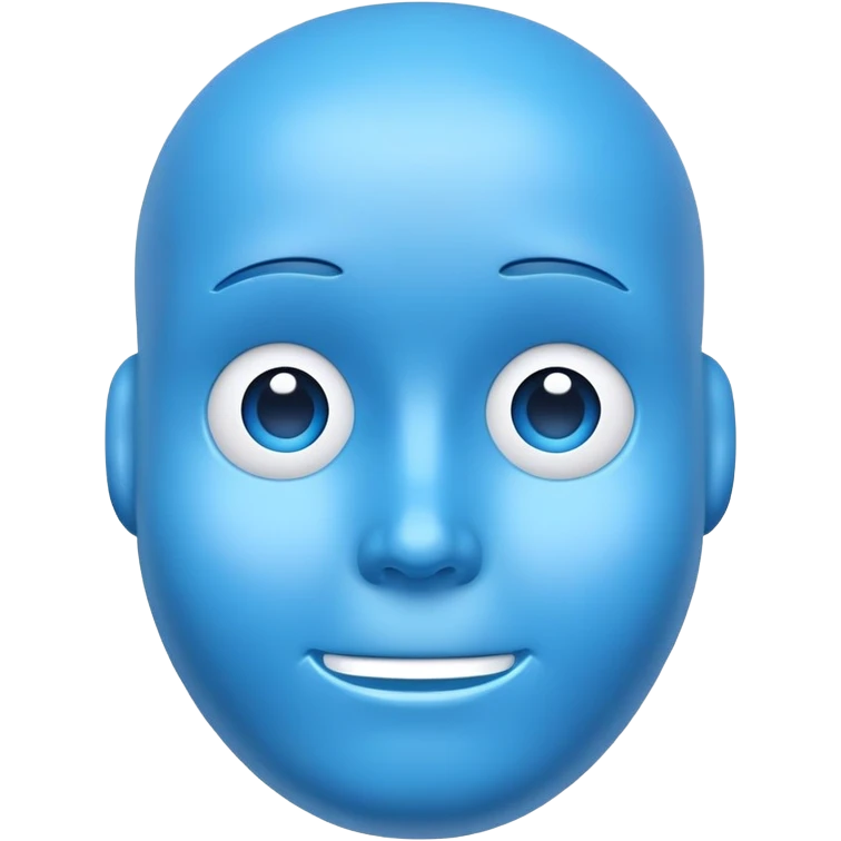 blue dummy emoji