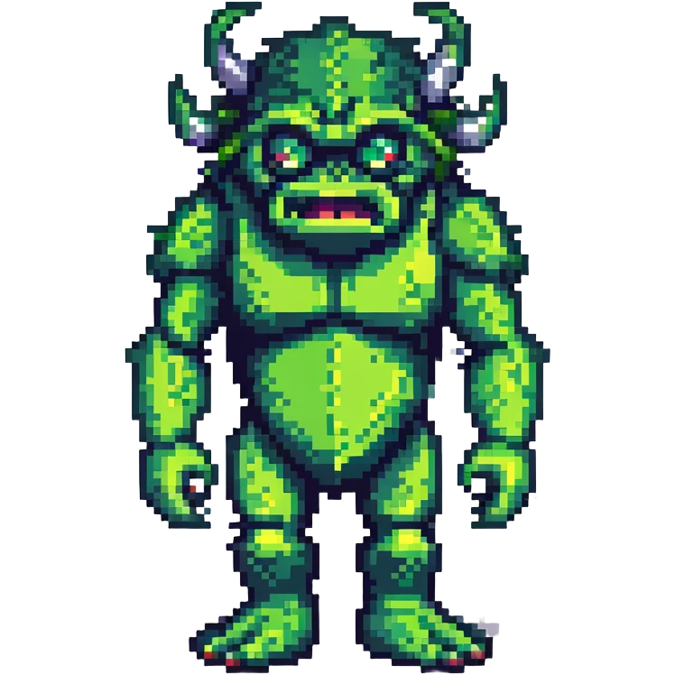 Hulk transformation sequence, scientist becoming green monster, retro game style emoji