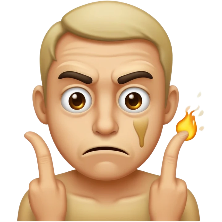 an idiot who smells really bad emoji