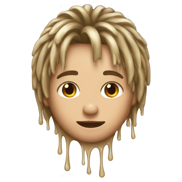 dripping greasy hair emoji
