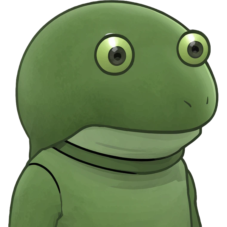colossal narcbot emoji style walking through a valley with forests and rivers far below its feet emoji