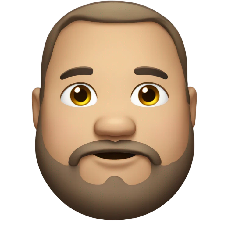 Fat guy emoji