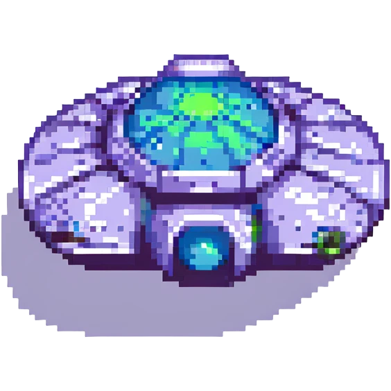alien starship pixel art emoji