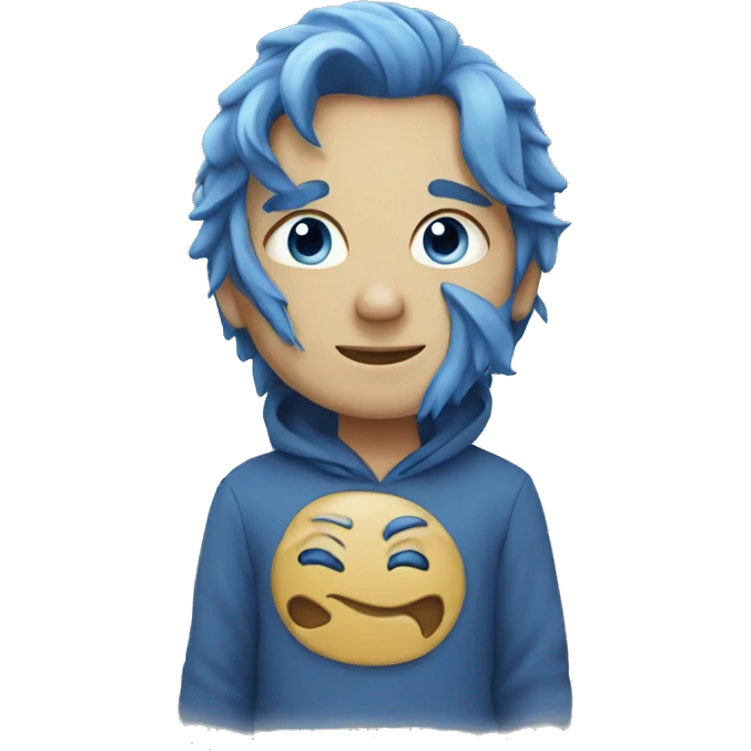 Blue  emoji