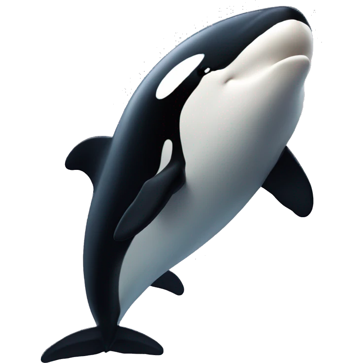 Orca whale  emoji