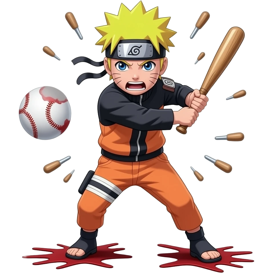 Naruto goling bat  se marte huye emoji