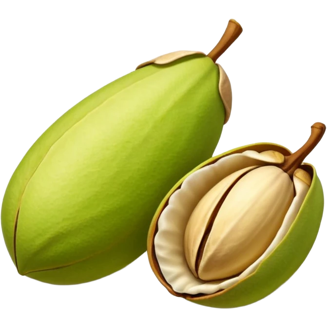 raw pistachio with shell, natural and organic emoji