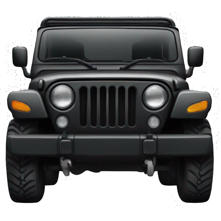 black thar car emoji