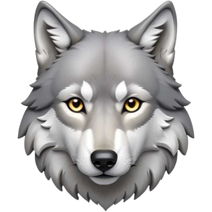 cinematic-noble-wolf-portrait-emoji,-poised-and-regal,-with-a-strong,-lean-build-and-a-sleek,-fur-of-grey-and-white,-deep-set-soulful-piercing-eyes,-simplified-yet-sharp-and-sophisticated-features,-highly-detailed,-full-body, zoomed out showing shoulders emoji