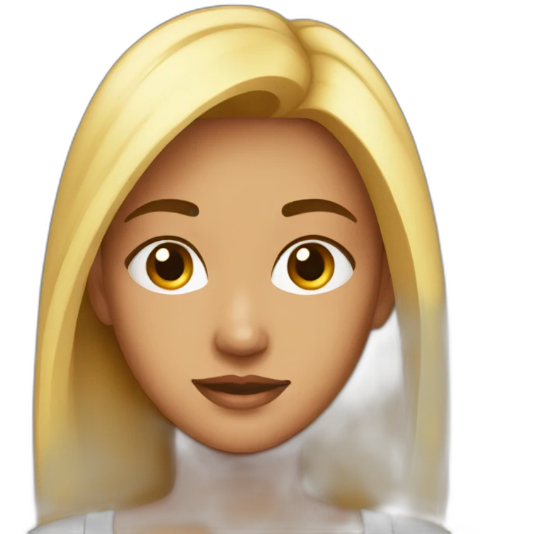 Nice Young woman chest emoji