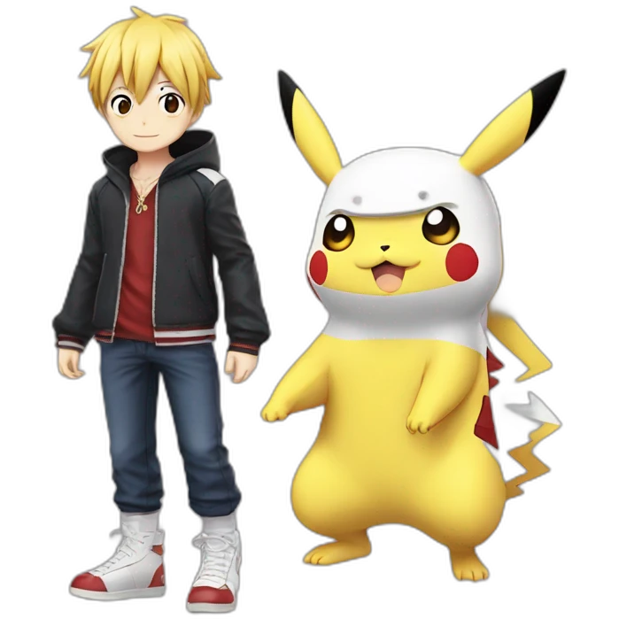 Shoto Todoroki avec Pikachu emoji