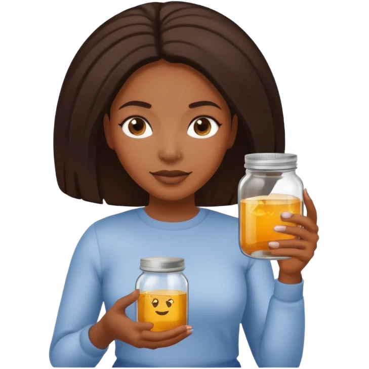  black womanPeople Holding Jar emoji