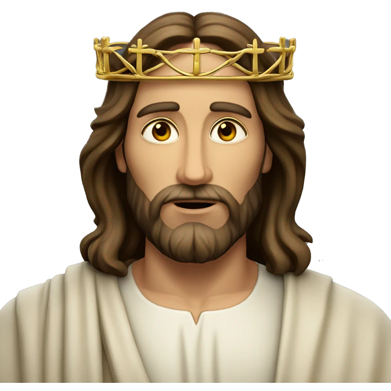 Jesus mit Dornen krone emoji