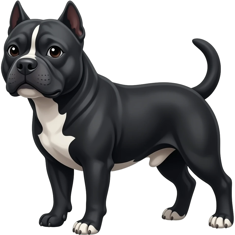 black staffie emoji