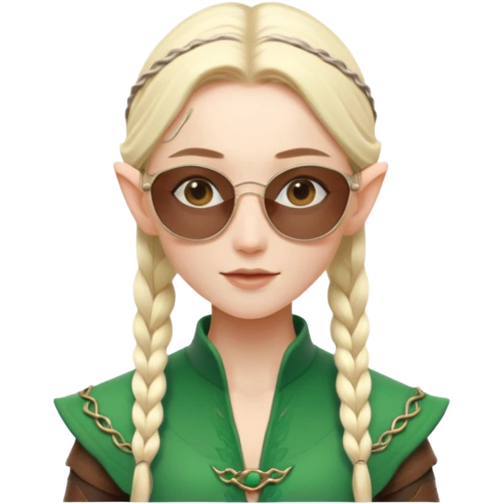 elf female legolas summer wibe sunglasses emoji