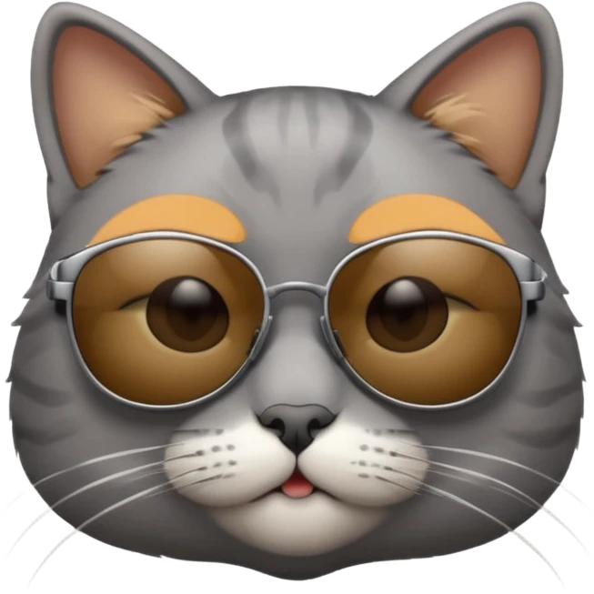 Cat wearing sunglasses emoji