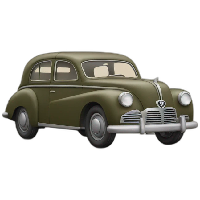 Car in a german world war 2 uniform emoji
