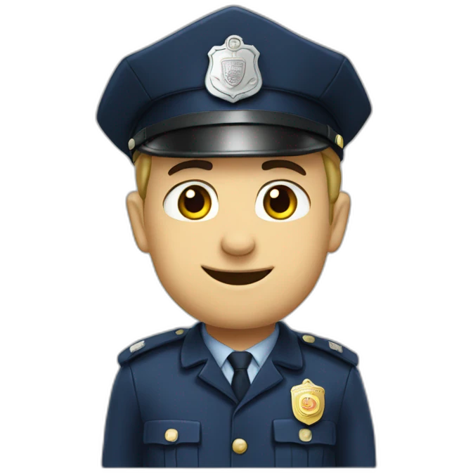 Politie Dennis being cute emoji