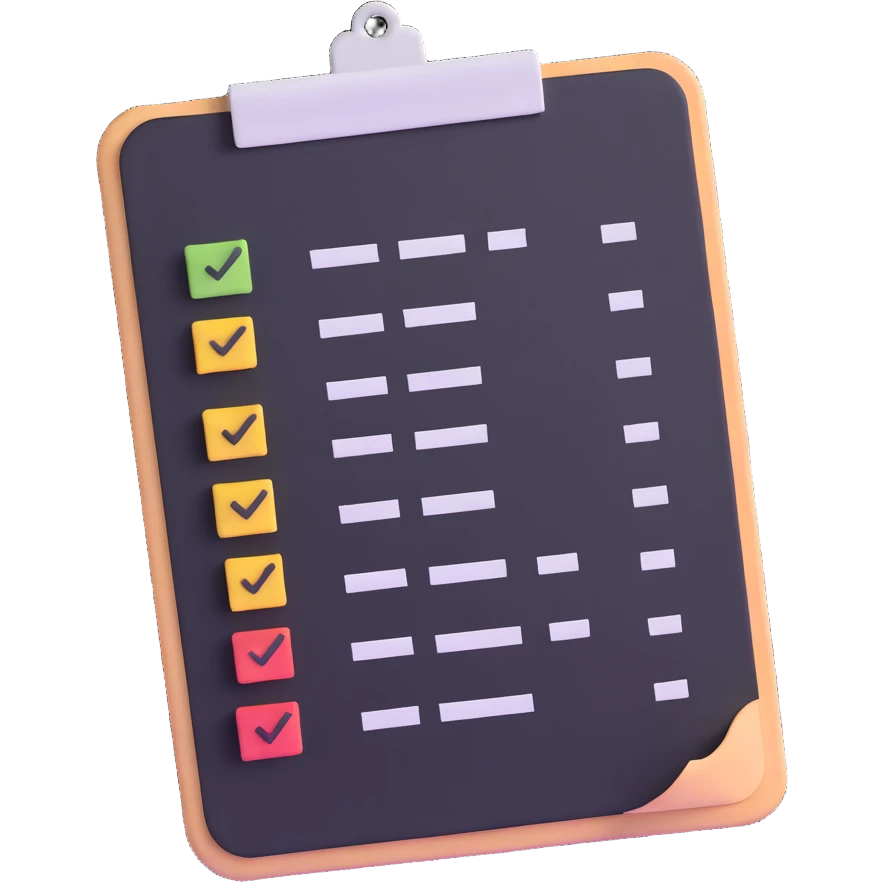 todo list with checkmarks emoji